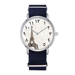 Chinese factory quality minimalist unisex quartz arabic number watches