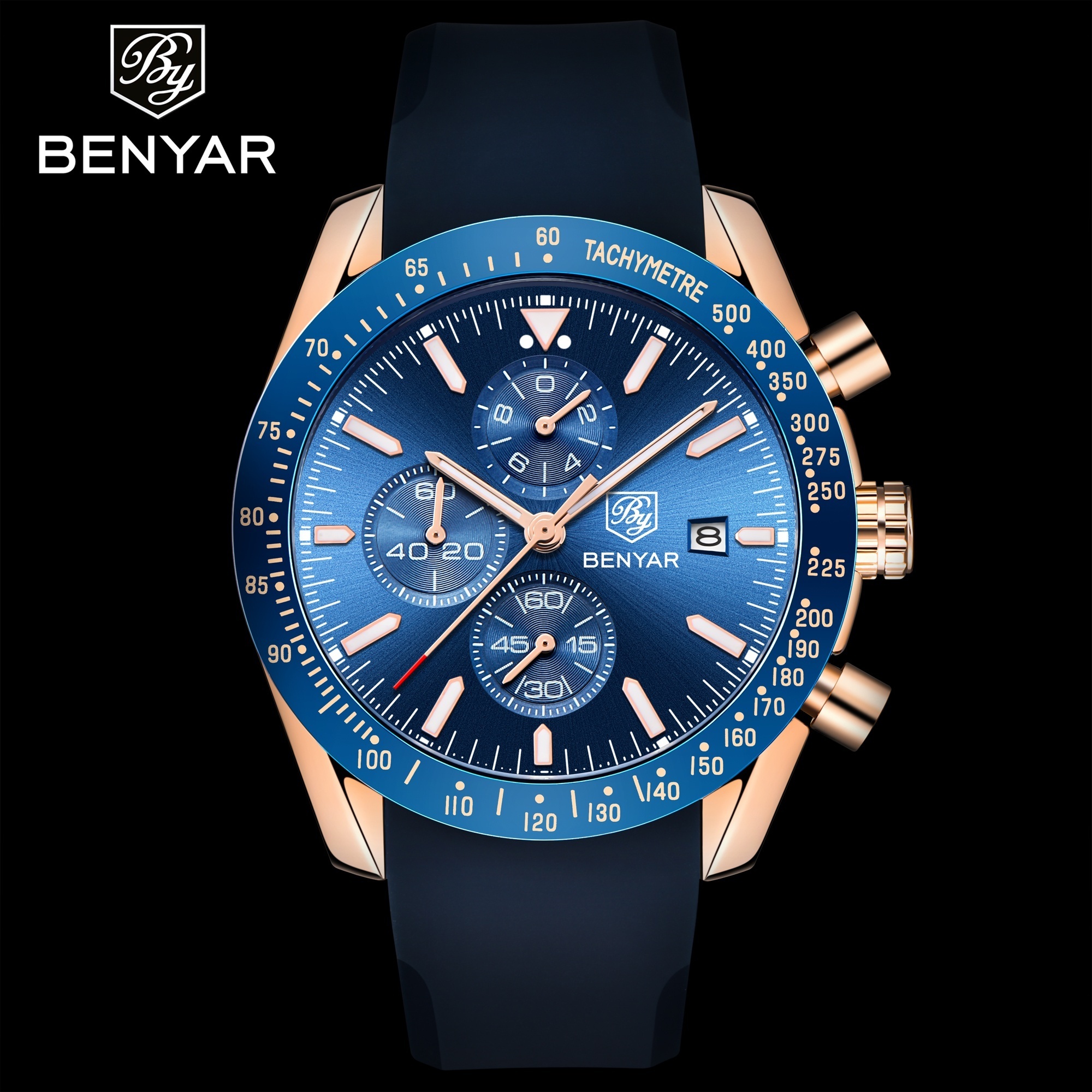 Luxury Brand BENYAR 5140 Chronograph Watches Men Wrist Sports Luminous Waterproof Wristwatches Montre Benyar