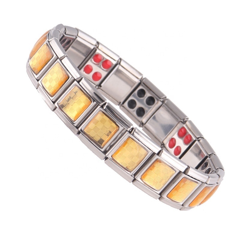 Gold Plated Negative Ions Power Band Free Sample Magnetic Energy Bracelet