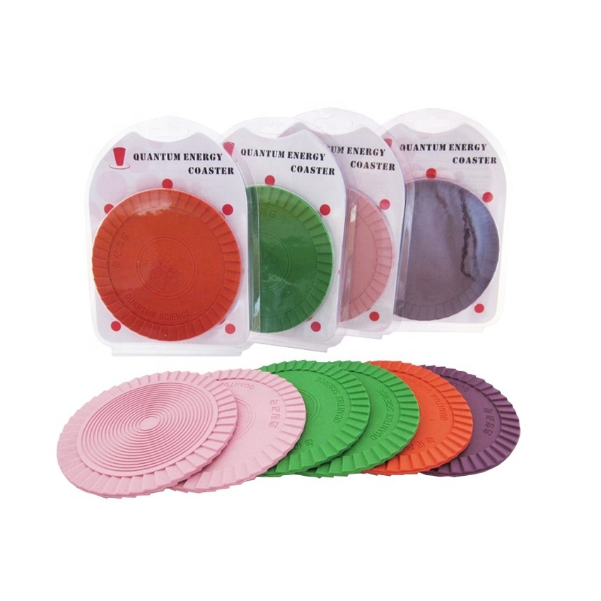 High Ions Silicone Quantum Energy Coaster with 5000CC Anions Mat for Cup