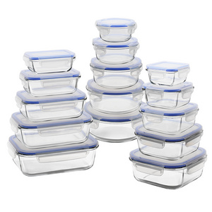 12Pack Bpa Free Round Clear Kitchen Microwave Container Box Airtight Plastic Food Storage Lock Lid Container Box