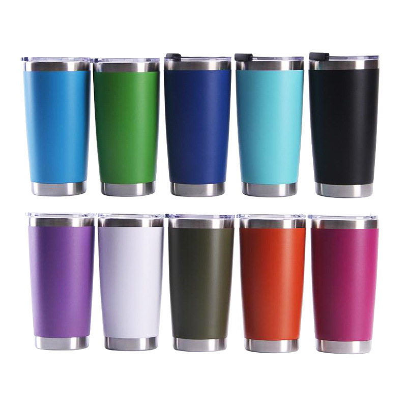 Tim 2024 Top Seller 20oz Stainless Steel Coffee Tumbler With Slid Lid 304 Double Wall Vacuum Insulated Travel Car Mug In Bulk