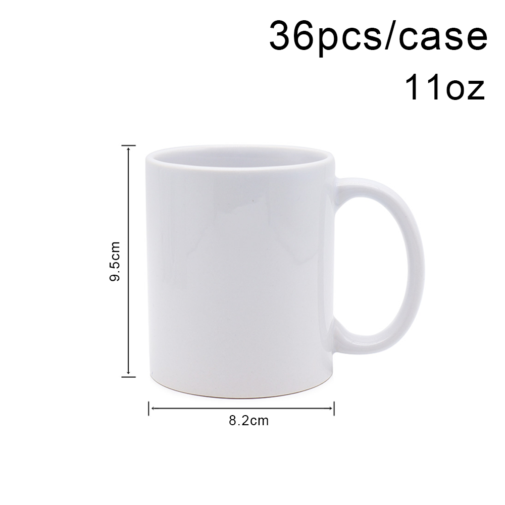 Hot Sale 11oz 15 Porcelain Plain White custom Logo Sublimation blank Ceramic Cup Tea Coffee Mug With