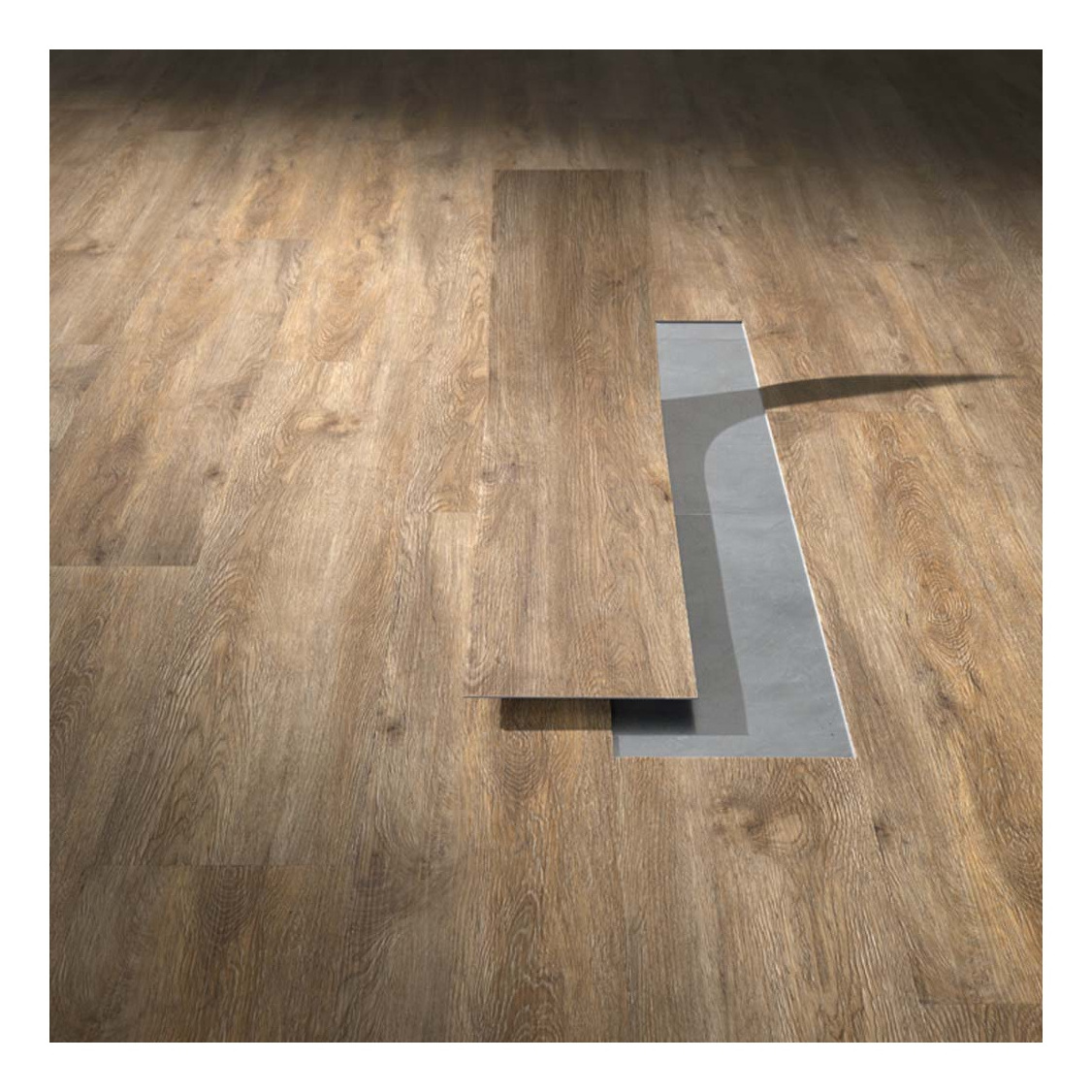 Waterproof 7*48 9*48 Inch PVC Sheet Vinyl Floor Eco Friendly SPC Click Tiles For Indoor