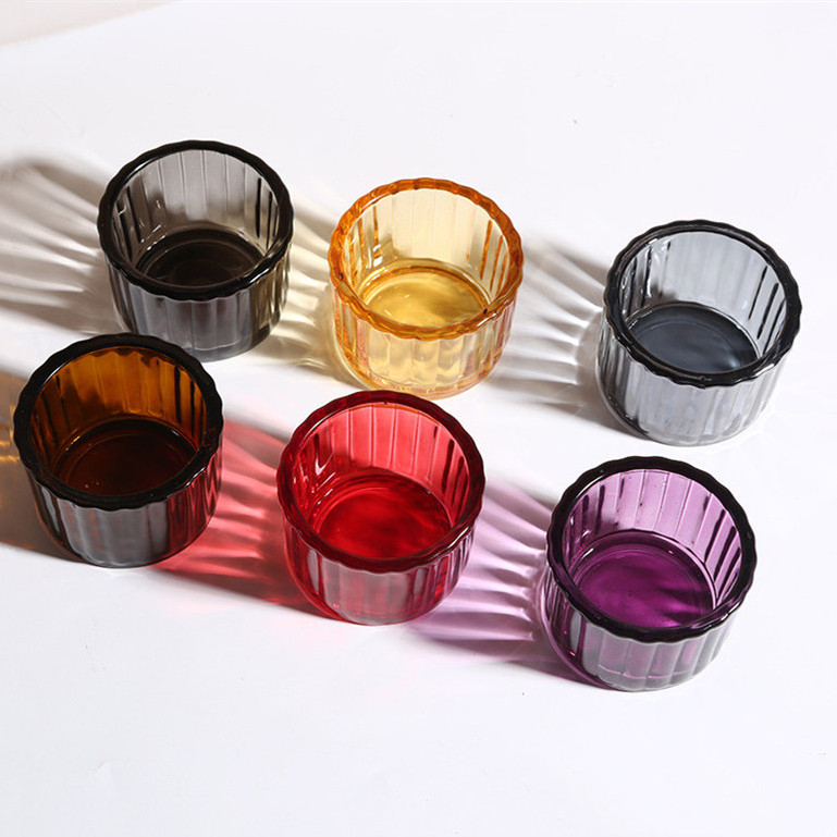 Hot Style Mini Glass Candle Jars and Holders Competitive Price Bulk Buy Colorful Tea Light Candle Container