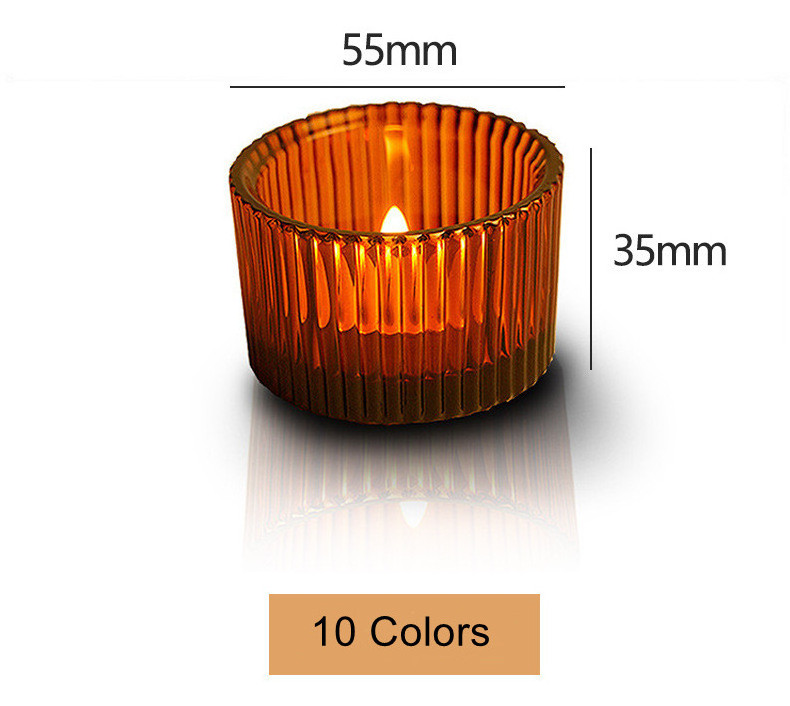 Hot Style Mini Glass Candle Jars and Holders Competitive Price Bulk Buy Colorful Tea Light Candle Container