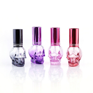 8ml Skull Design  Colorful Glass Spray Perfume Empty Bottle