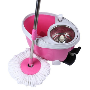 Esun 360 Spin Magic Mop With Cleaning Mop And Stainless Twisted Pole Mop