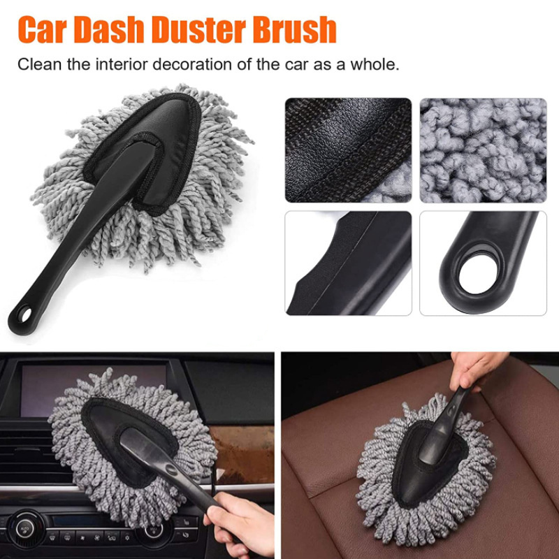 Esun Cleaning Supplies Multi-Functional Microfiber Car Dash Duster for Car Cleaning Home  Computer Cleaning Brush Dusting