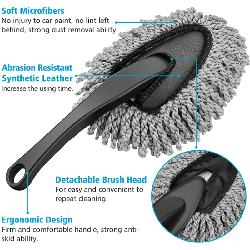 Esun Cleaning Supplies Multi-Functional Microfiber Car Dash Duster for Car Cleaning Home  Computer Cleaning Brush Dusting