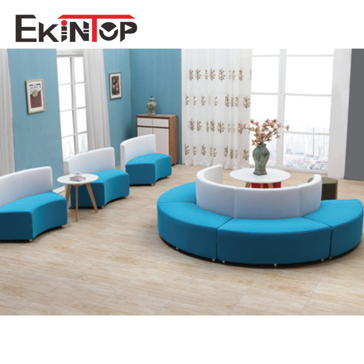 Half circle reception chester moon oval office sofa set round corner s shape office reception sofa