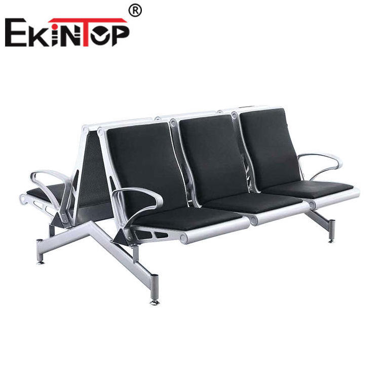 Ekintop Factory Directly Sale Red Waiting Room Chairs Design 2-Seater Hospital Visitor Chair Airport Waiting Chair PU Seating