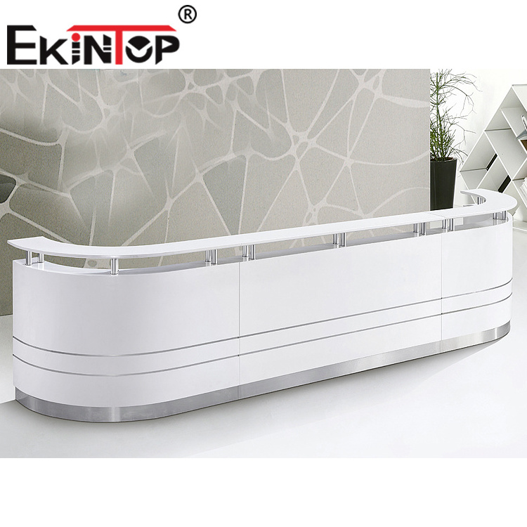 Ekintop circular custom made price desk reception desk