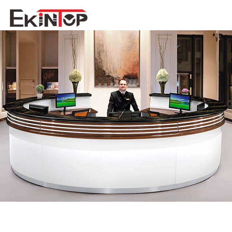 Ekintop customized modern front office table hospital reception desk design