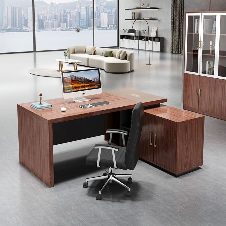 Ekintop office desks 1 piece executive 1.6m office desk boss table wooden office table