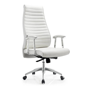 About a white normal ergonor turning guest office desk chair for headrest