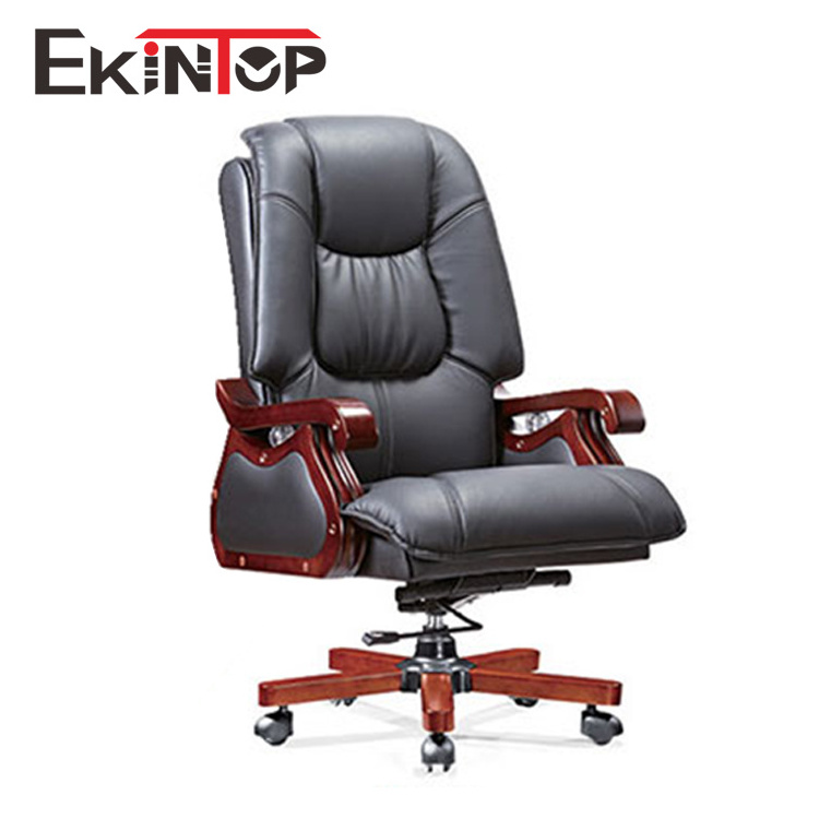 Modern imitated grey white italy rotating recliner massage wooden office chair