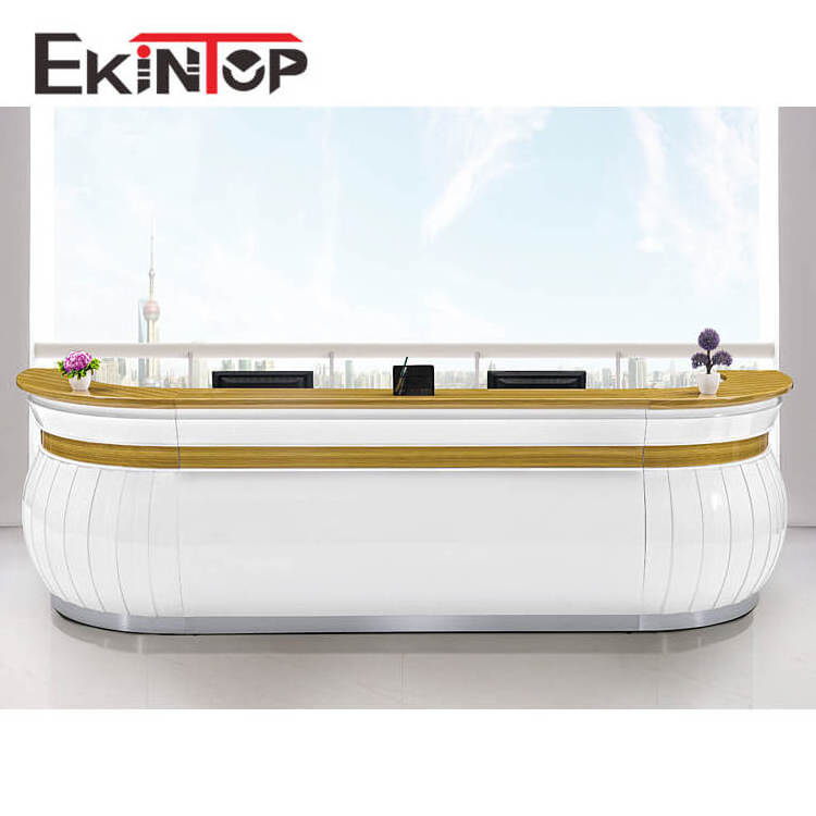 Ekintop customized modern front office table hospital reception desk design