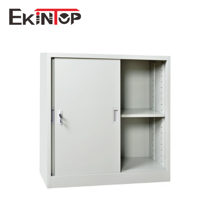 Ekintop vertical roll top shutter front tambour door stainless steel metal file storage cabinet for rollers