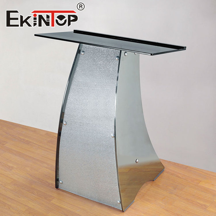 Ekintop other commercial furniture modern glass pulpit lectern acrylic digital podium church