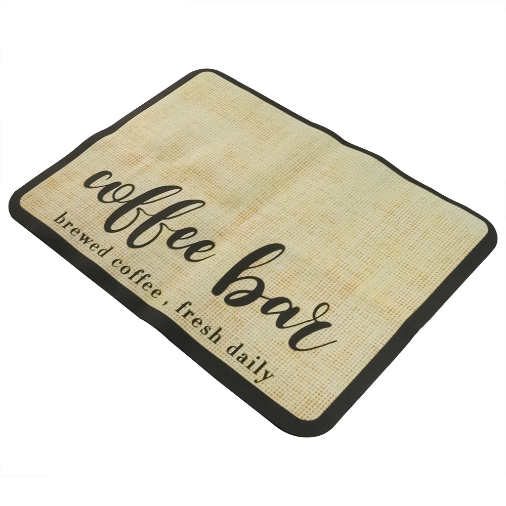 Hot Selling Coffee Mat With Brush Bar Mat Hide Stain Absorbent Quick Drying Mat Fit Under Coffee Maker Espresso Machine