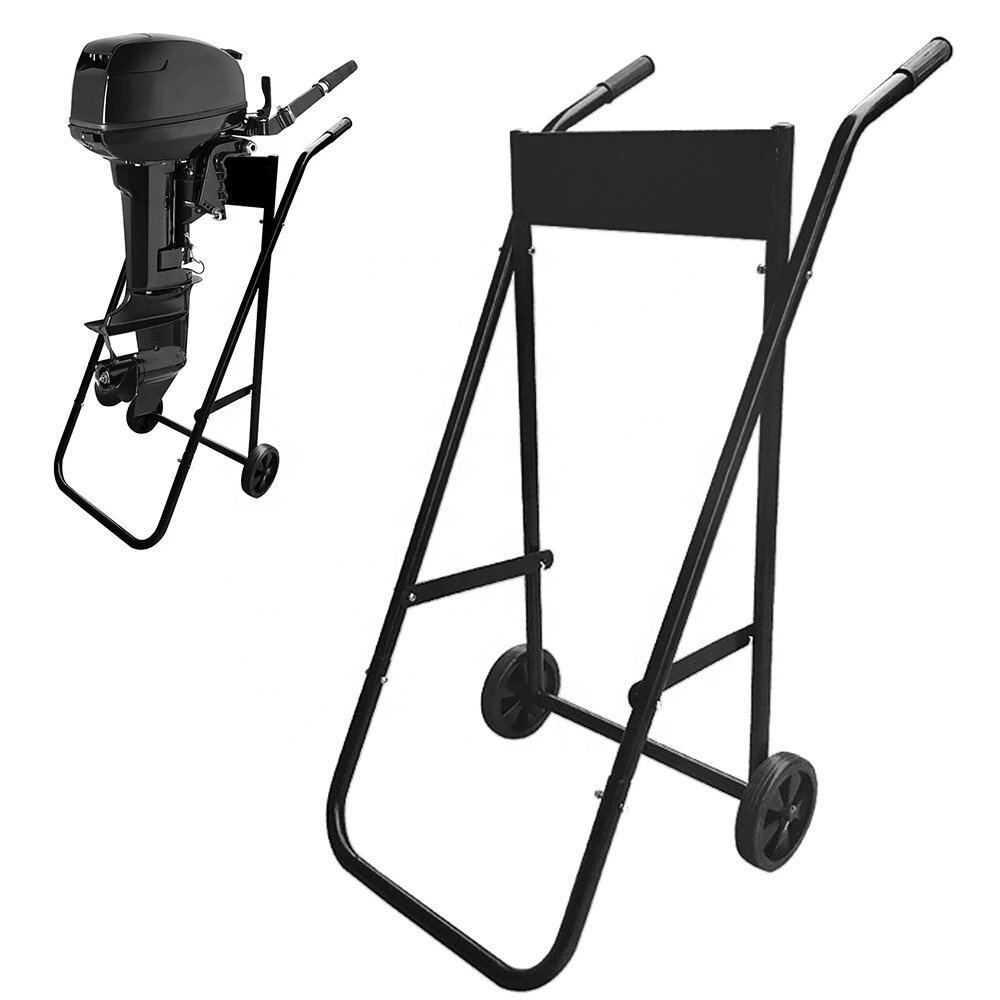 boat motor carrier outboard engine trolley hanging rack for boat engine hand push with wheels easy to move