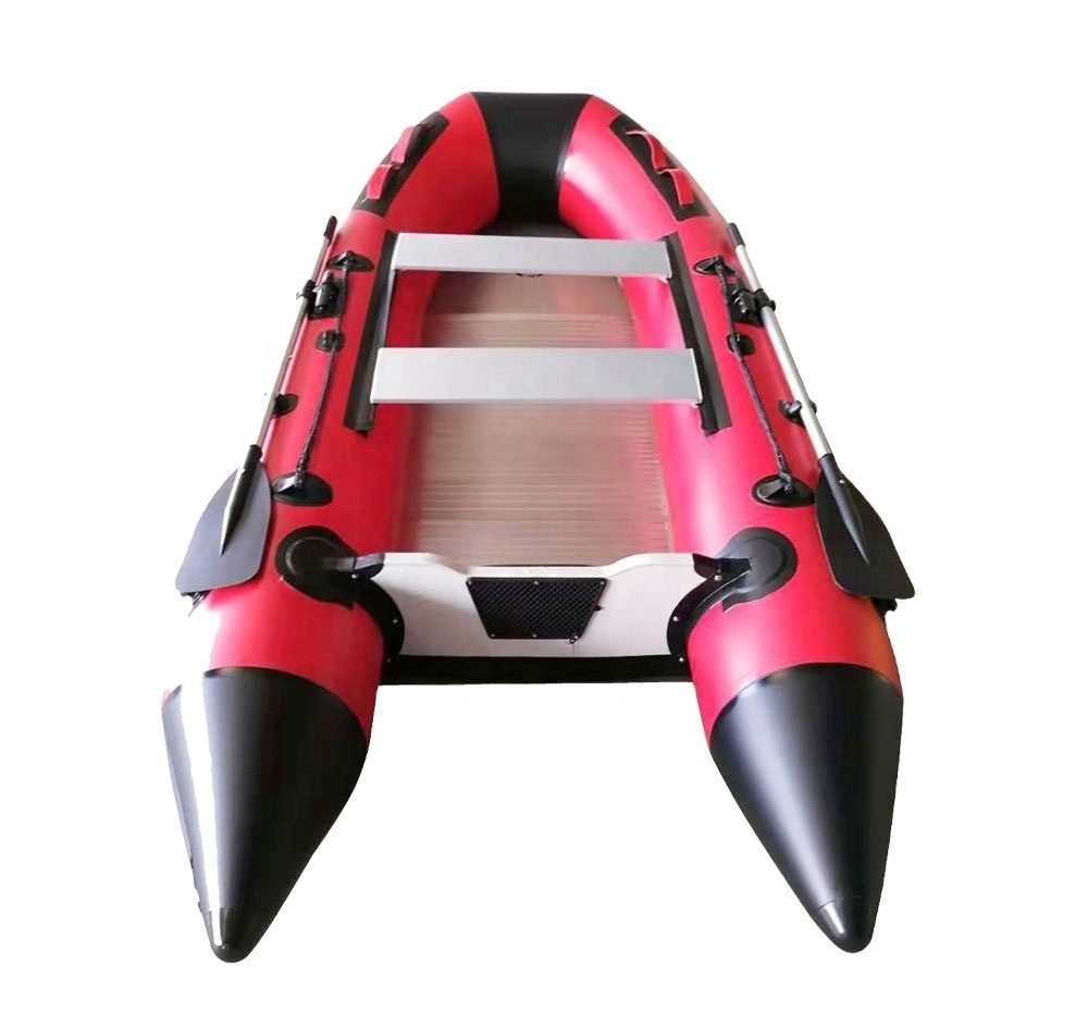 0.9 mm PVC inflatable marine PVC boat with aluminum floor and aluminum seat for 4 persons boat