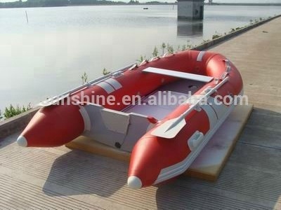 2024 Hot sell Inflatable boat rescue boat Fishing Inflatable boats outboard engine 3.6m 12ft aluminum floor