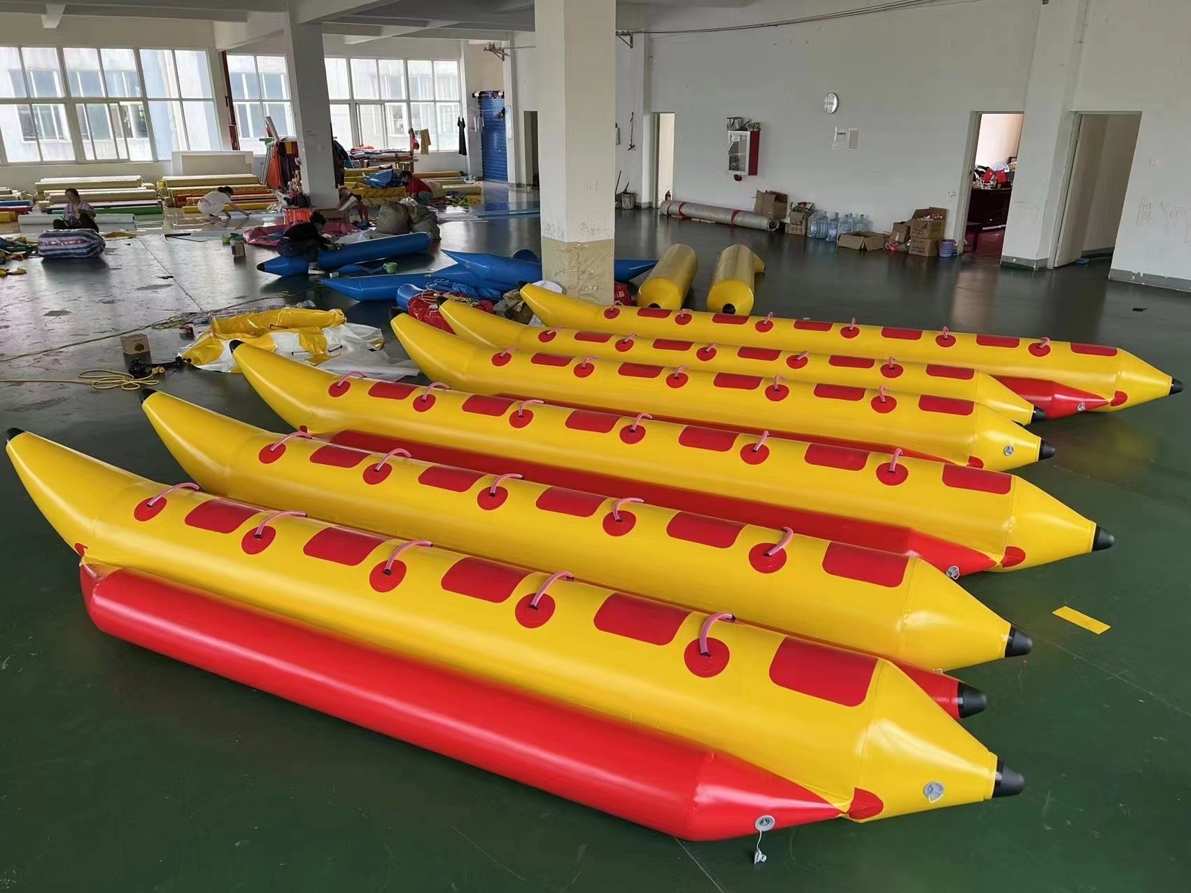 Inflatable water towing PVC banana boat for jet ski and inflatable funny boat in the sea