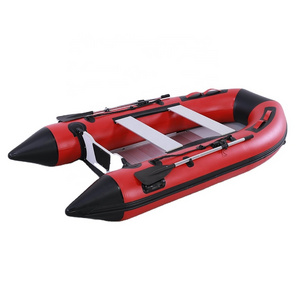 2024 Hot sell Inflatable boat rescue boat Fishing Inflatable boats outboard engine 3.6m 12ft aluminum floor