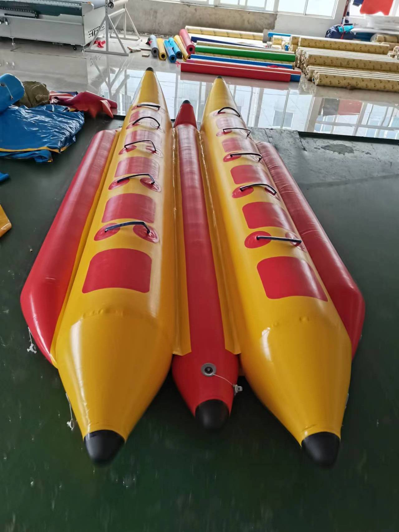 Inflatable water towing PVC banana boat for jet ski and inflatable funny boat in the sea