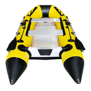 0.9 mm PVC inflatable marine PVC boat with aluminum floor and aluminum seat for 4 persons boat