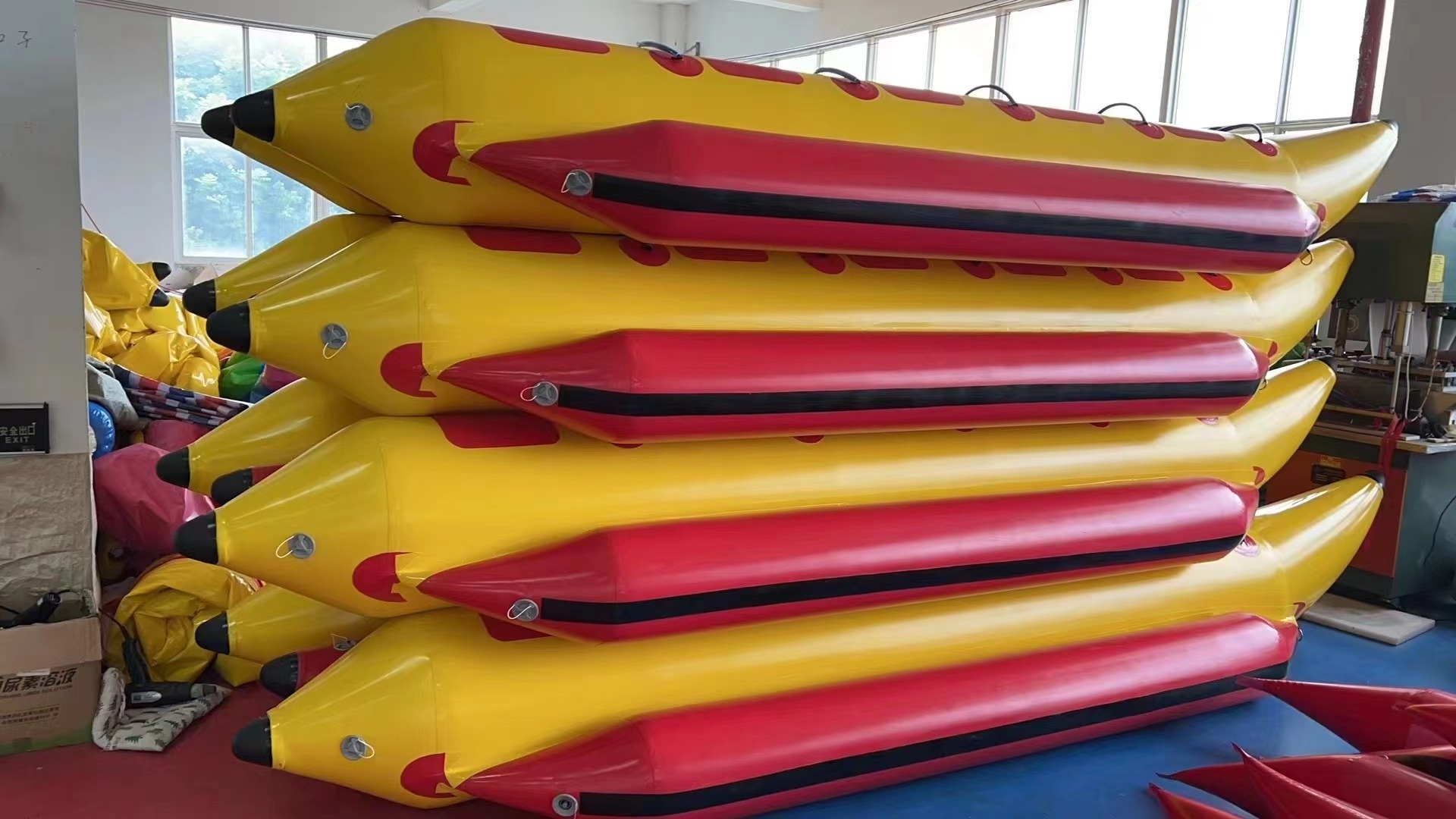 Inflatable water towing PVC banana boat for jet ski and inflatable funny boat in the sea