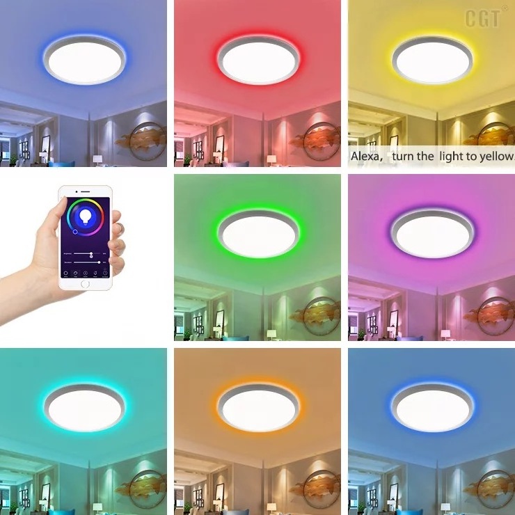 30w slim tuya wifi  smart led ceiling light