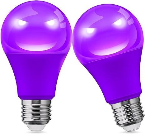 Purple LED Bulb A19 9W Outdoor Christmas E26 Base Thanksgiving New Year Porch Home Lighting Wedding Party Bar Decoration Non-Dim