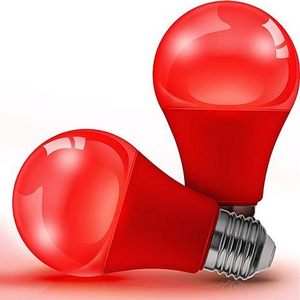 Red LED Bulb A19 9W Valentine's Day Indoor E26 Porch Thanksgiving New Year Home Lighting Wedding Party Bar Decoration Non-Dim