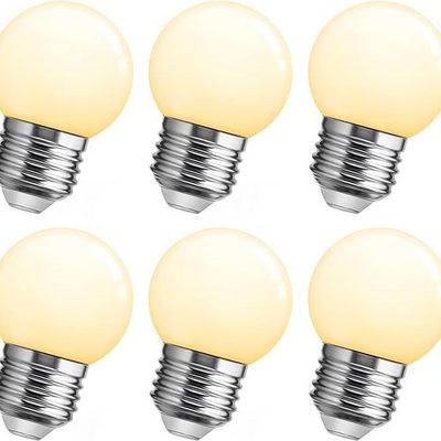 Small Globe Light Bulb IW G45 15W Equivalent 3000K E26 LED Colored Bulbs Bathroom Mirror Halloween Christmas Wedding Party Decor BestSuppliers
