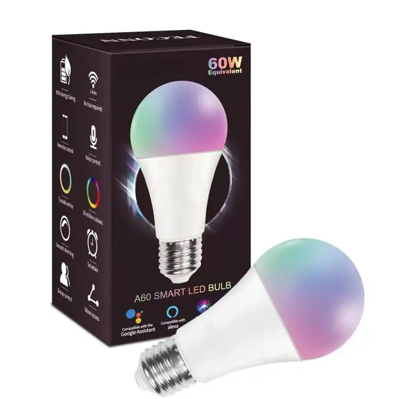 smart zigbee wifi led light bulb with mobile app and google Alexa voice control led bulb