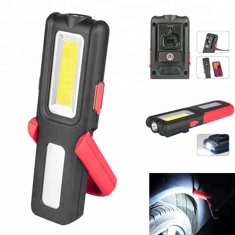 2024 Rechargeable Work Light With Magnetic Base Ultra Bright Led Flashlight Inspection Lamp For Car Repair