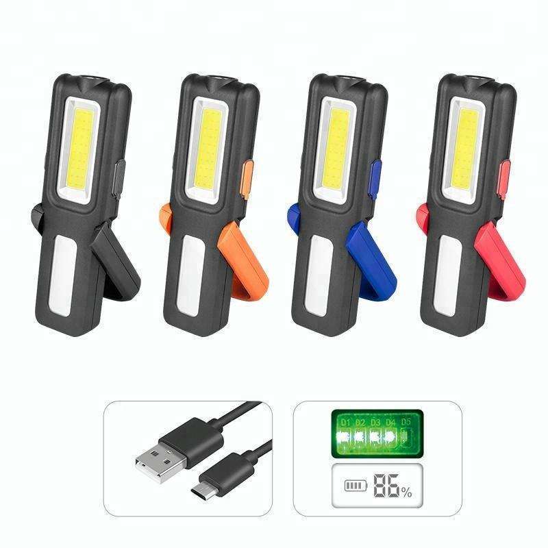 2024 Rechargeable Work Light With Magnetic Base Ultra Bright Led Flashlight Inspection Lamp For Car Repair