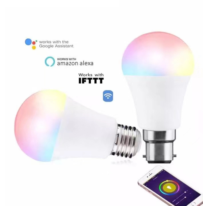 Smart home light tuya app hot products smart bulbs RGBCW Multi Color BT E27 B22 LED Bulb bluetooth  LED Smart Bulb