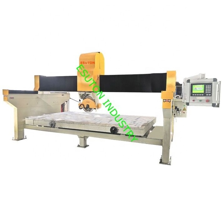 Promotion Esuton 3015 5-axis AC CNC bridge saw Bridge Saw Cutter for cutting granite or marble cnc granite cutting machine