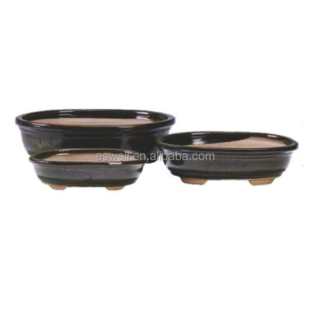 China glazed flower pottery pots beautiful color bonsai pots series planter