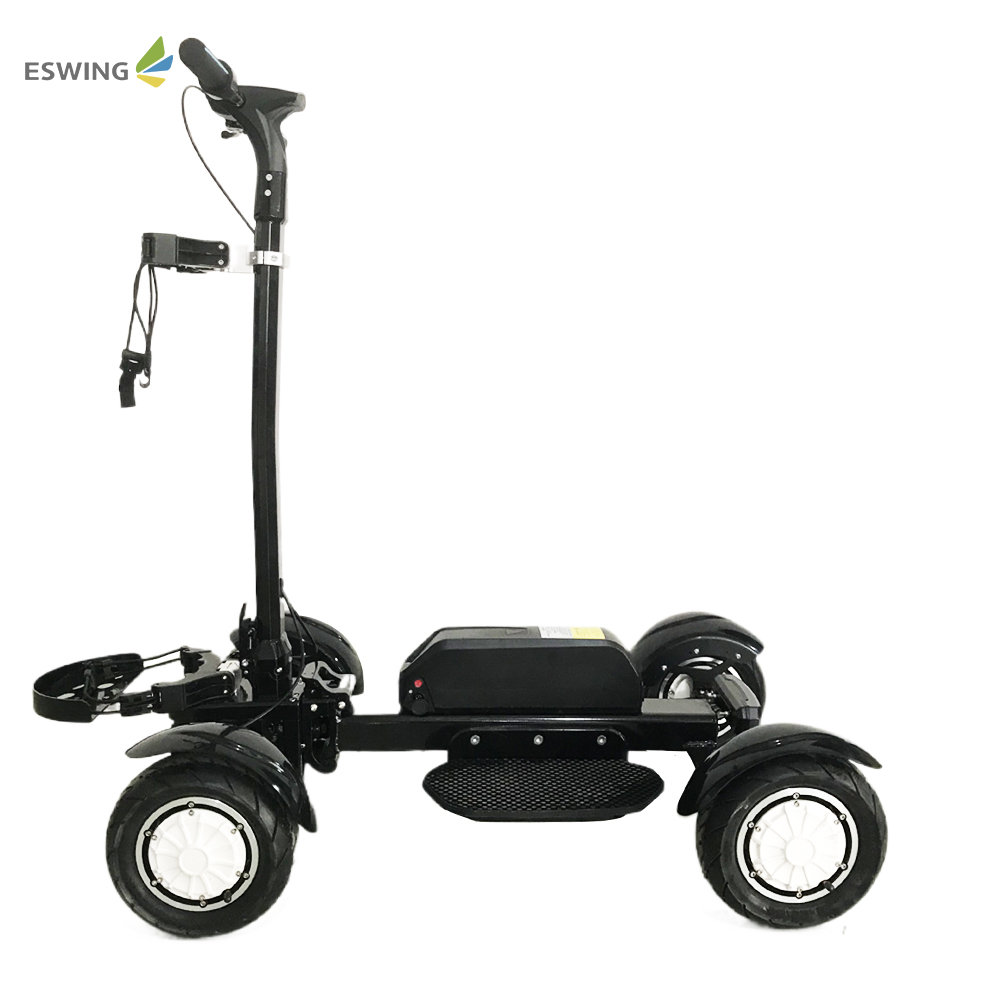 White Golf Cart Mobility Scooter 10 inch Tire 4 Wheels 2400W Electric Golf Scooter Golf Board