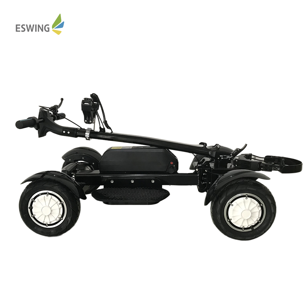 White Golf Cart Mobility Scooter 10 inch Tire 4 Wheels 2400W Electric Golf Scooter Golf Board