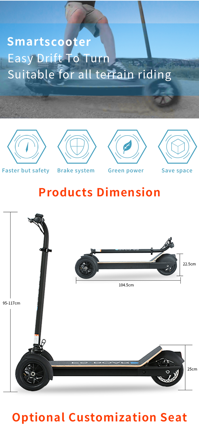 ESWING Top sales  500W  electric golf scooter Foldable Fast 3 Wheels Golf Electric Scooter for adults