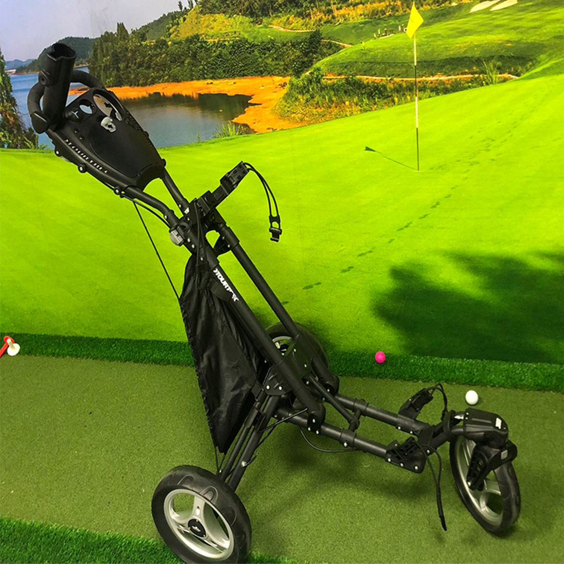 electric golf scooter Foldable remote control golf trolley with lithium battery 3 WHEEL cheap electric golf cart