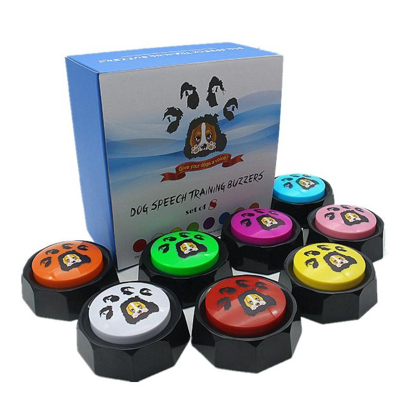 Newest sound voice music pet dog buttons for communication talking recording easy button for promotional