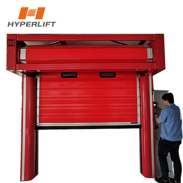 Factory Commercial Vertical Remote Control Aluminium High Speed Spiral Door