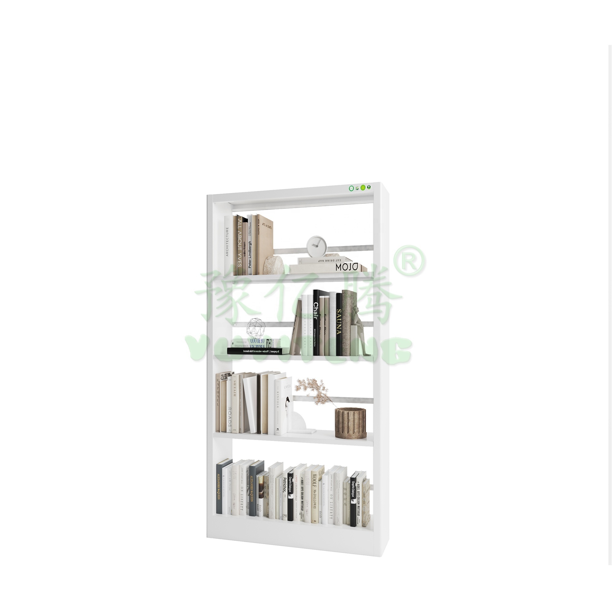 Modern Metal Home Furniture Wall Book Shelf Long Wall Living Room Steel Bookshelf